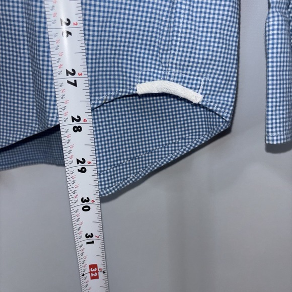 J.Crew Classic Fit Blue Gingham Button Down Long Sleeve Shirt Mens Size M - Picture 6 of 8